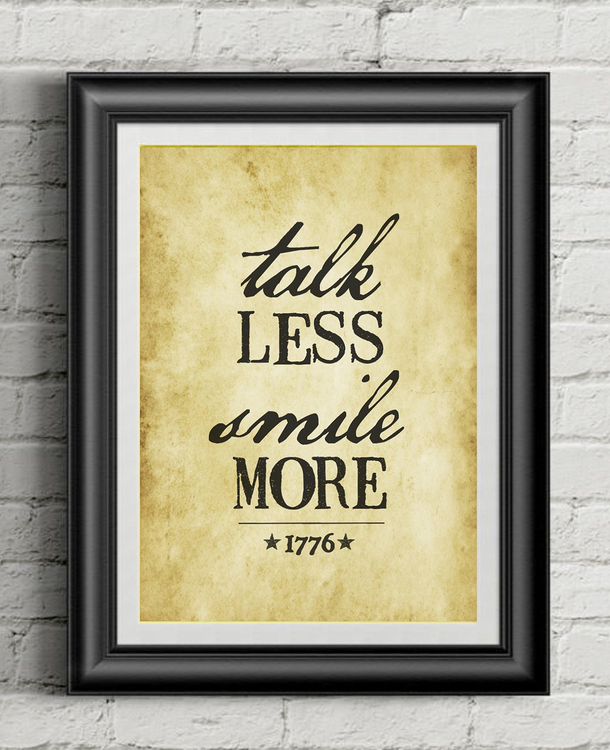 HAMILTON 'Talk Less Smile More' | 11x14 Poster Print | Inspired By Broadway Musical Hamilton | Lin-Manuel Miranda