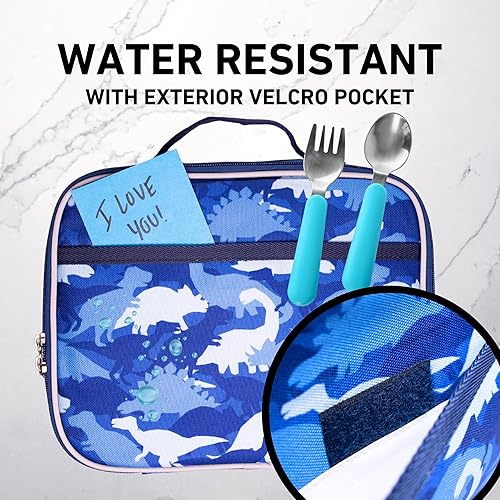 Miniatura 9 de Lonchera de Fenrici estilo acuarela para niñas, adolescentes, mujeres, bolsa de almuerzo aislada, compartimentos de lados suaves, espaciosos, sin