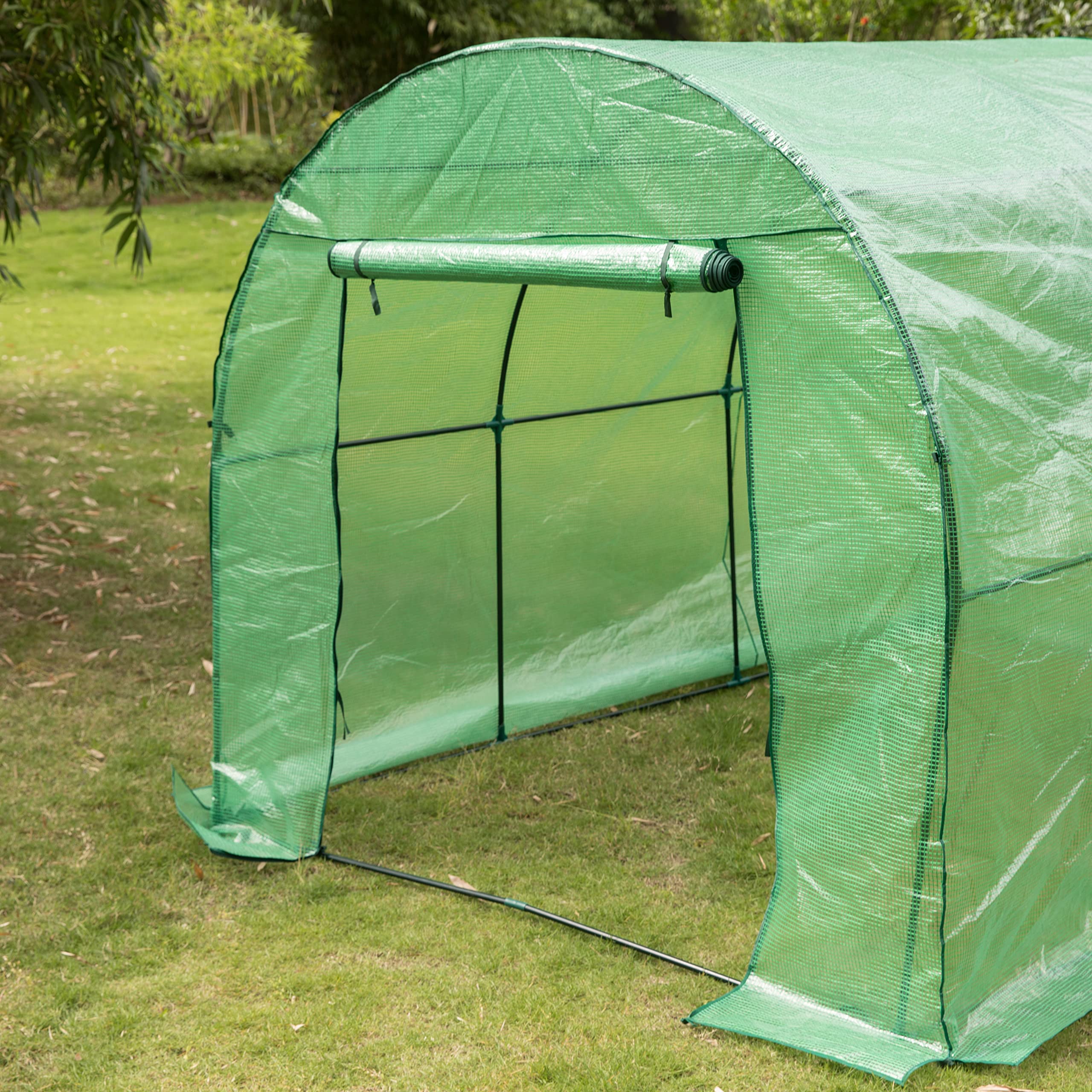 Gardenised Green Outdoor - Invernadero portátil para jardín y casa caliente impermeable