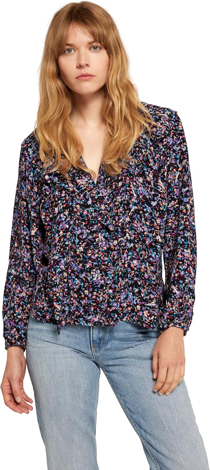 Women's Raquel B Blouse in Caviar Multi - Image 2