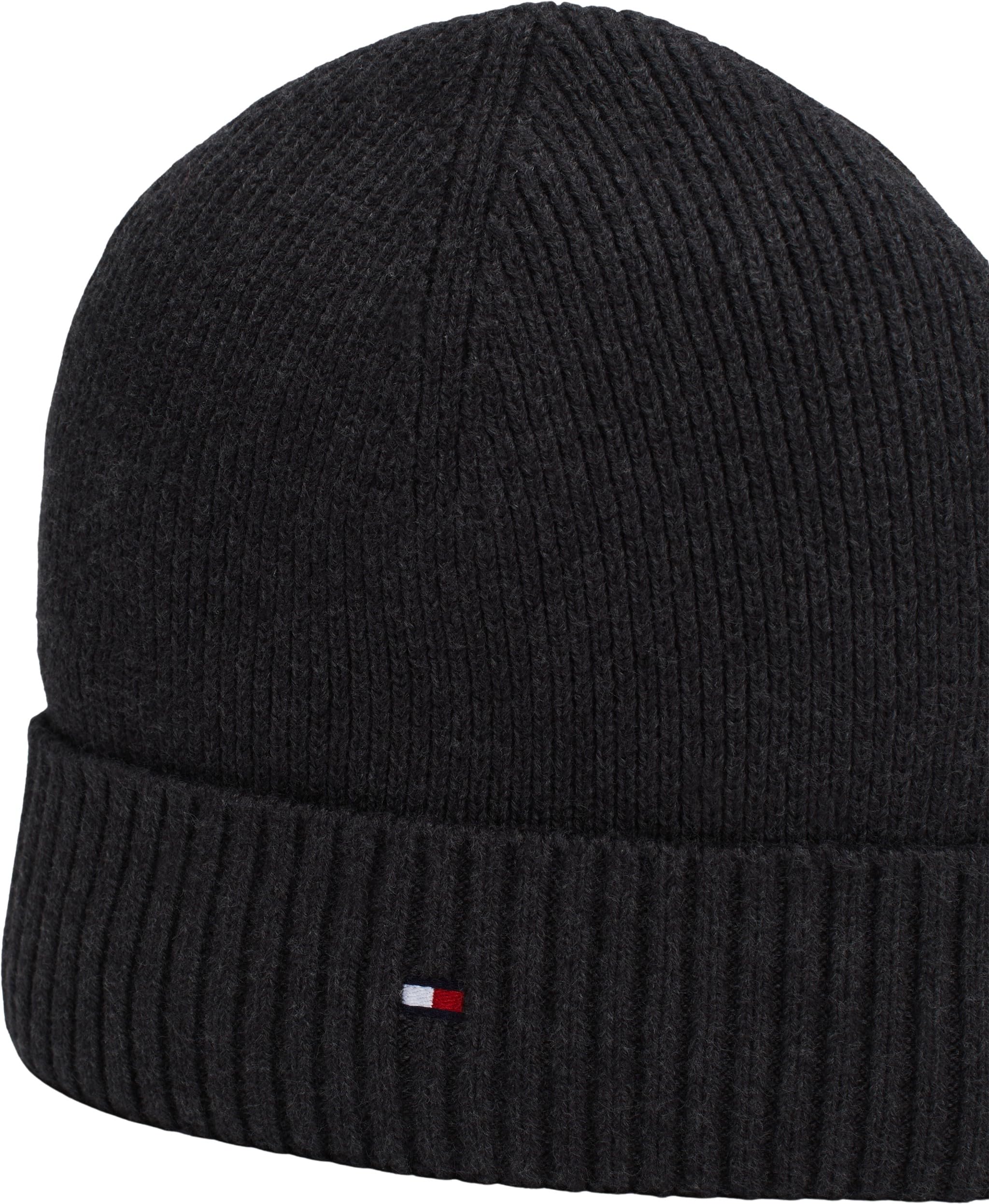 Tommy Hilfiger Męska czapka bawełniana z flagą TH PIMA AM0AM12796 czapka, szara (antracytowa), jeden rozmiar, Szary (Grafitowy), Rozmiar uniwersalny
