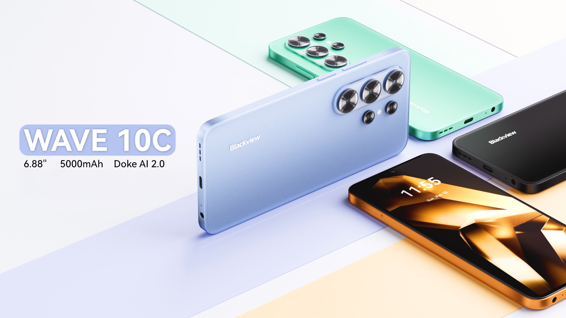 Amazon | 【SIMフリー・技適認証済】Blackview Wave10C スマホ 日本版