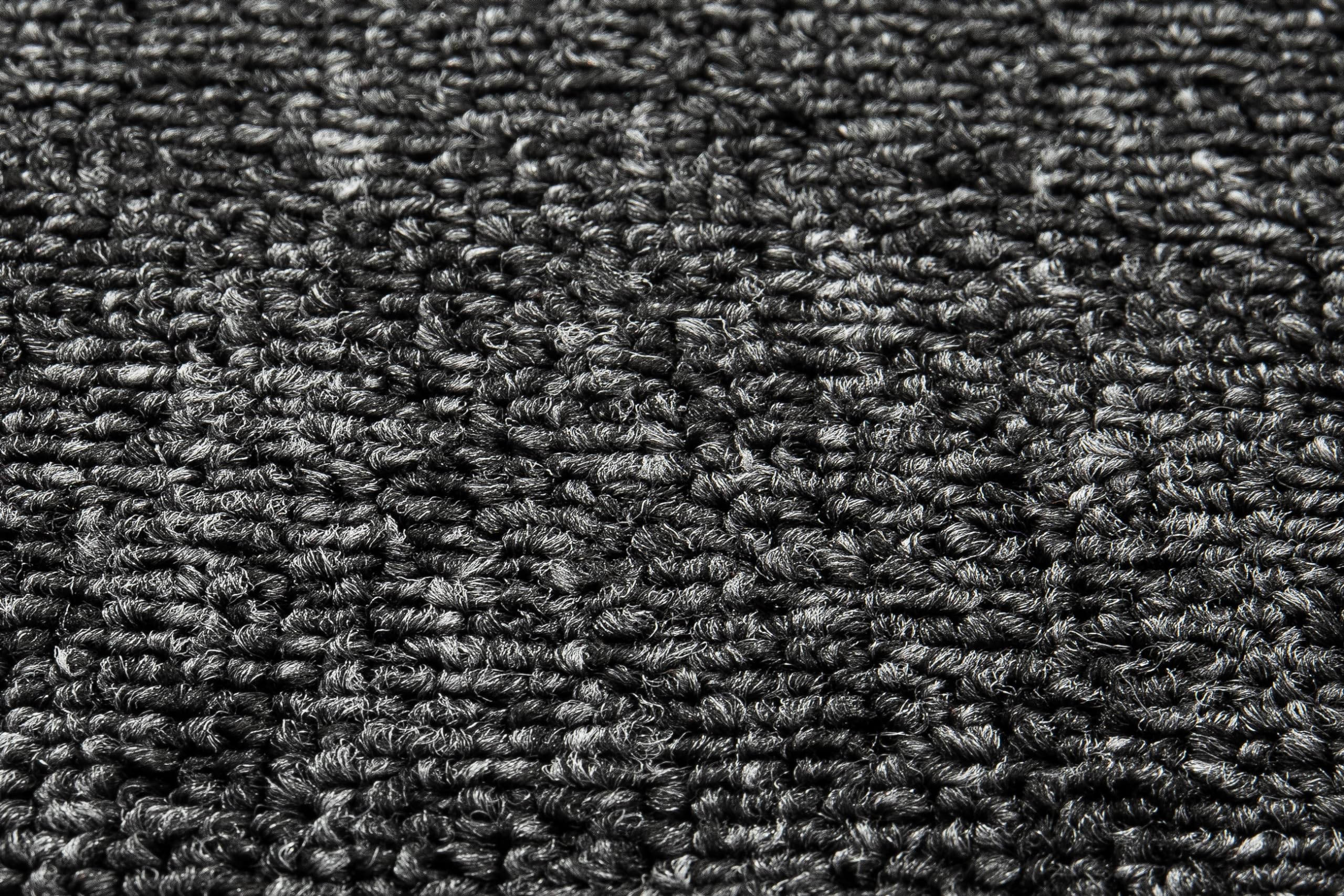 TAPISO Nizza Teppich Anthrazit Einfarbig Melange Anti Rutsch Loop-Teppich Waschbar Wohnzimmer Schlafzimmer Büro Pflegeleicht ÖKO-TEX 160 x 220 cm