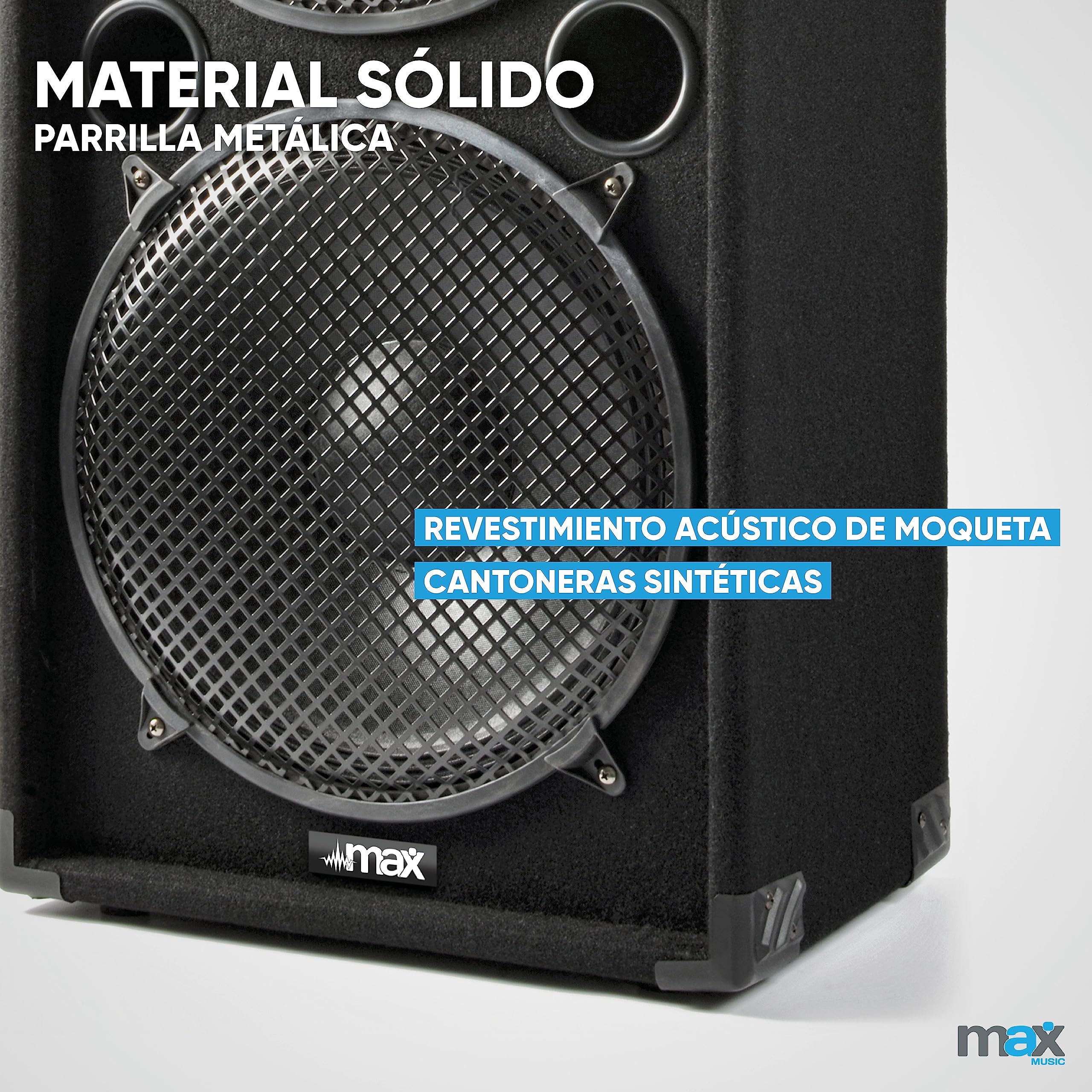Skytec Dark Night 215 - Sistema de Sonido Completo 4000W con Doble Altavoz de 15", Amplificador Incluido, 3 vías, Graves potentes, Ideal para DJ, Fiestas y Eventos Grandes