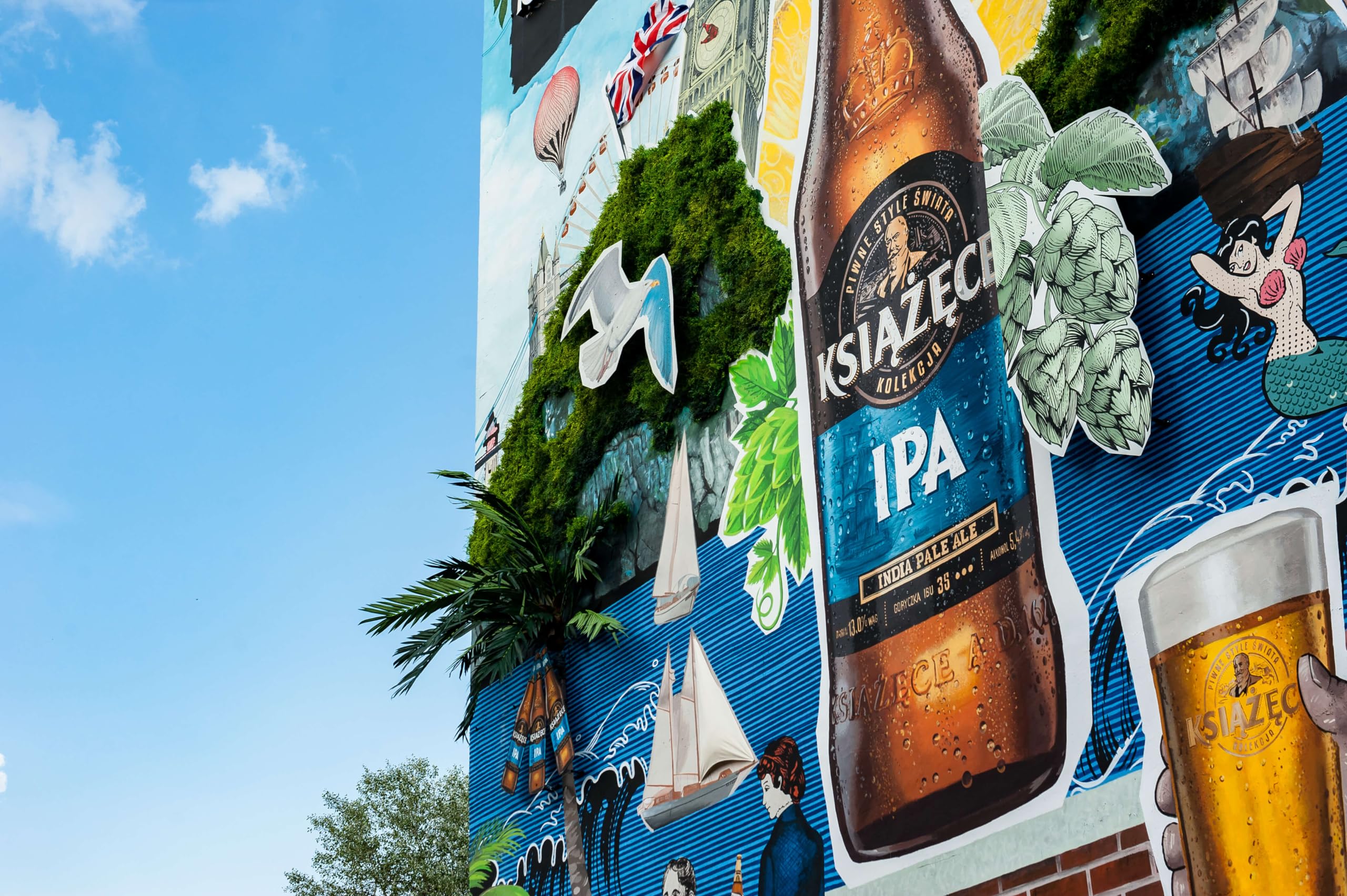 Książęce IPA 24 x 0,5l -Indian Pale Ale aus Polen mit 5,4% Vol.-Inklusive Haus der Biere Berlin Bierdeckel
