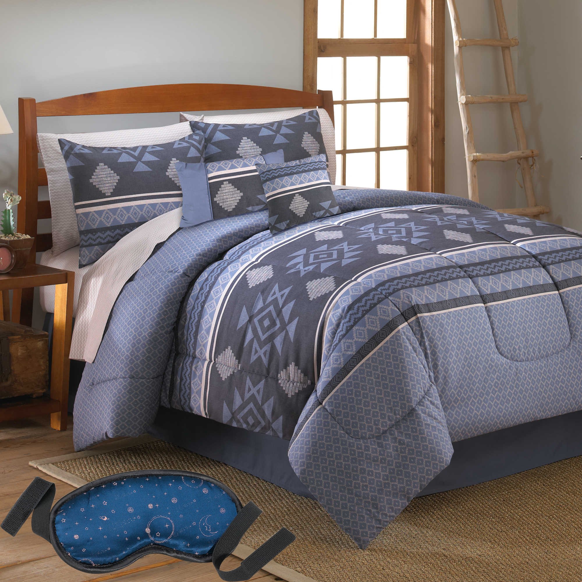 Bed in a Bag Reversible Comforter Set 