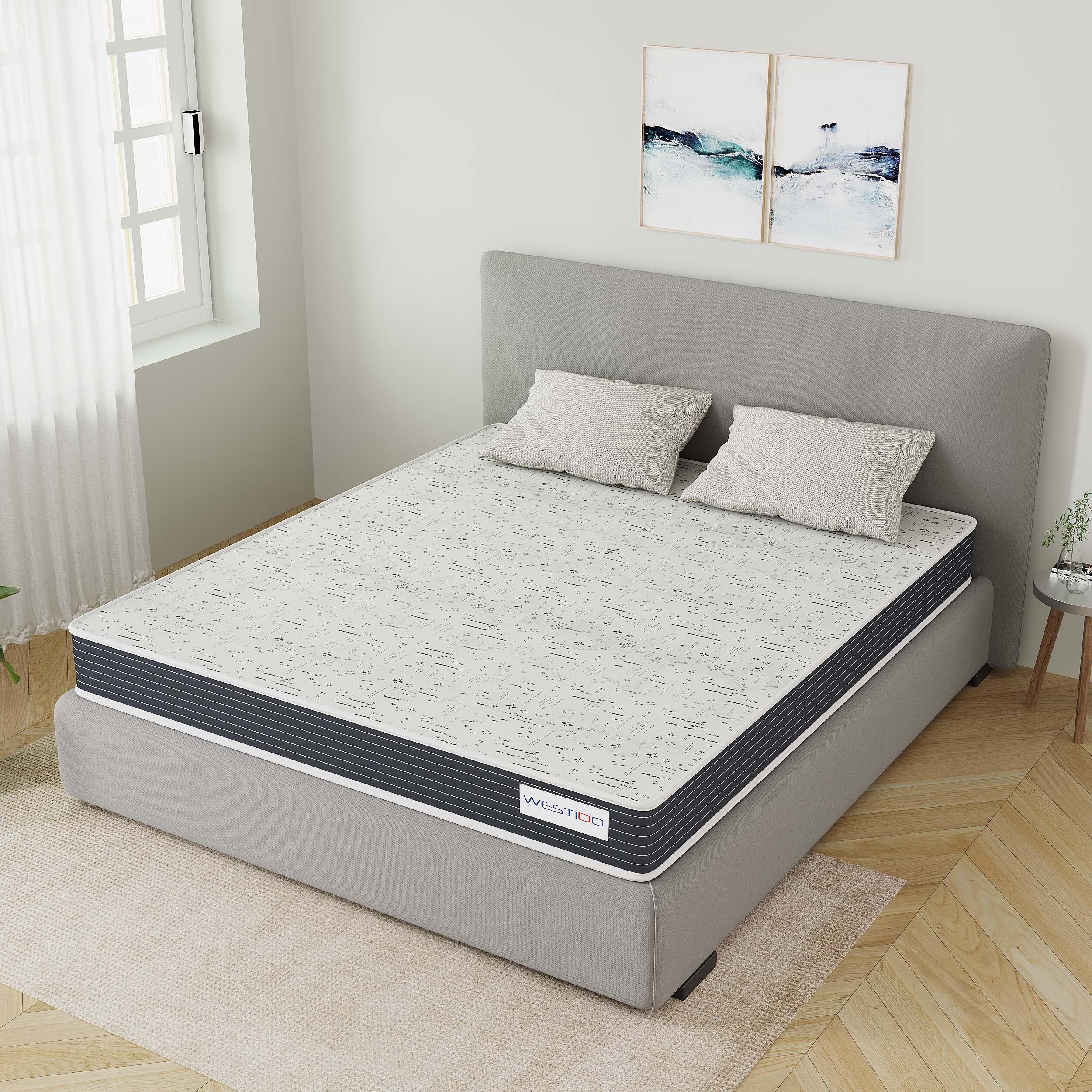 WESTIDO RehabRest Multiple Memory Foam | High Resilience (HR) Foam Knitted Fabric Queen Size Orthopedic Mattress OrthoKQ6inch72X60