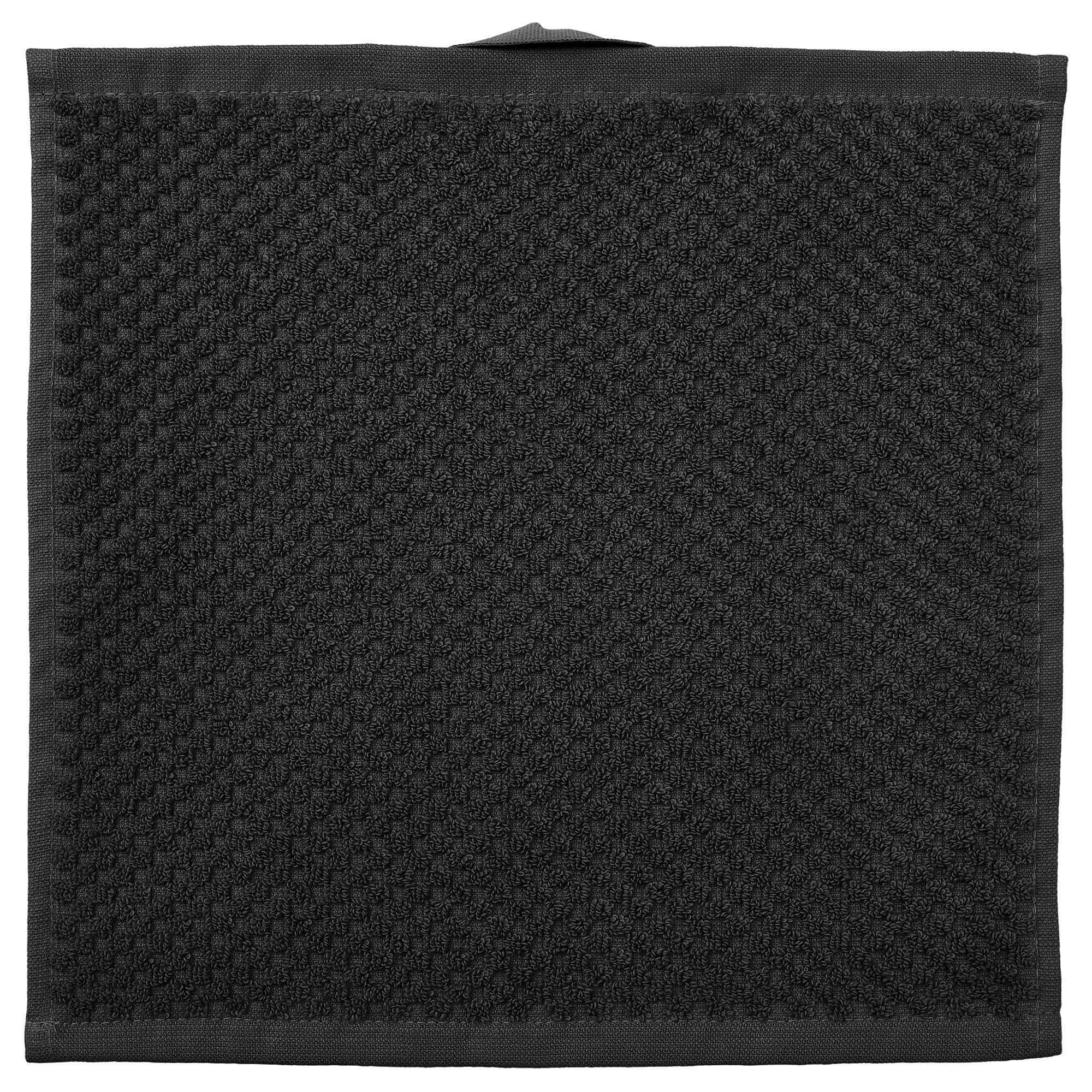 Gant de toilette doux ProTuning GULVIAL noir 30 x 30 cm