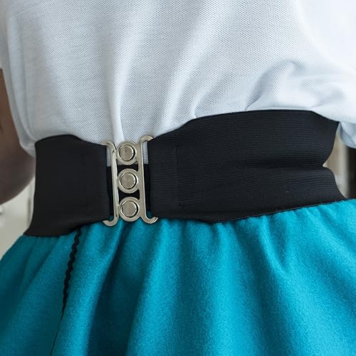 Miniatura 3 de Hip Hop 50's Shop Cinturón elástico de 3 pulgadas de ancho estilo años 50 para mujer, tallas junior y grandes, hecho a mano en los Estados Unidos