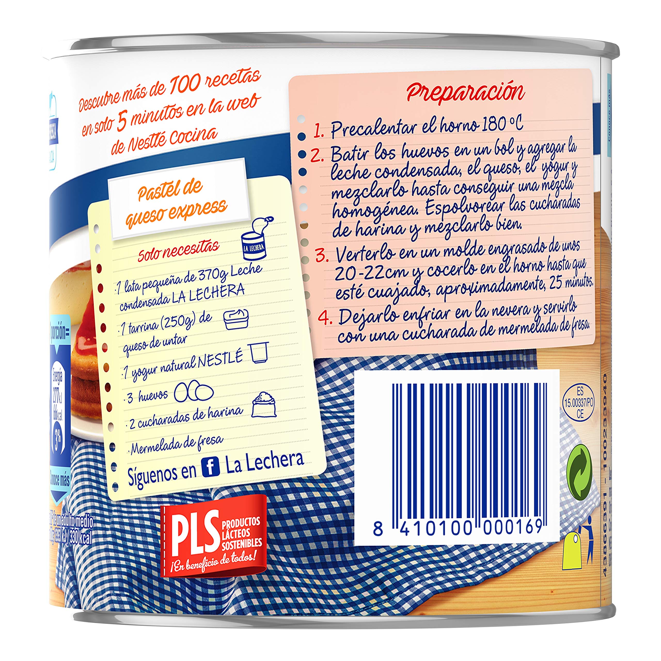 Nestlé La Lechera Leche Condensada Entera Pack 12 x 370 g