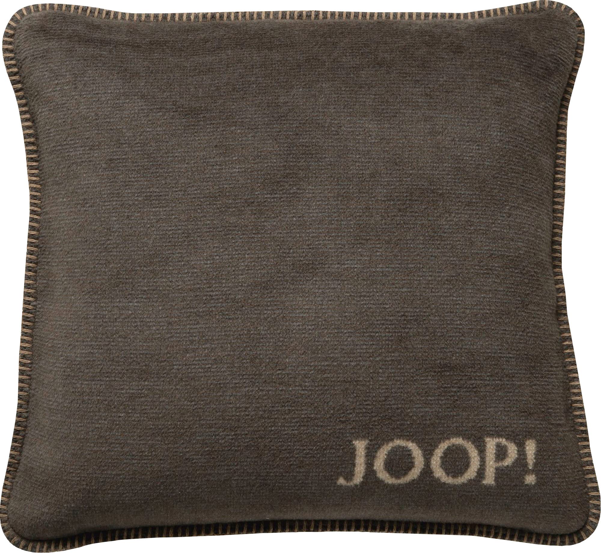 Joop, Kissenhülle Uni Doubleface Kastanie-Cashew Baumwolle/Polyacryl, Maße: 50cm x 50cm, 754684