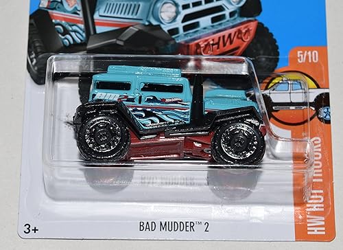 Vista 2 de Hot Wheels 2016 H.W. Hot Trucks Bad Mudder 2 Deep Sky Blue 145/250