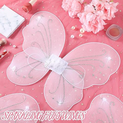 Miniatura 13 de Chivao 20 piezas de alas de hada, alas de mariposa, para cumpleaños, boda, decoración de Halloween, fiesta, accesorio para niños y niñas Bonito