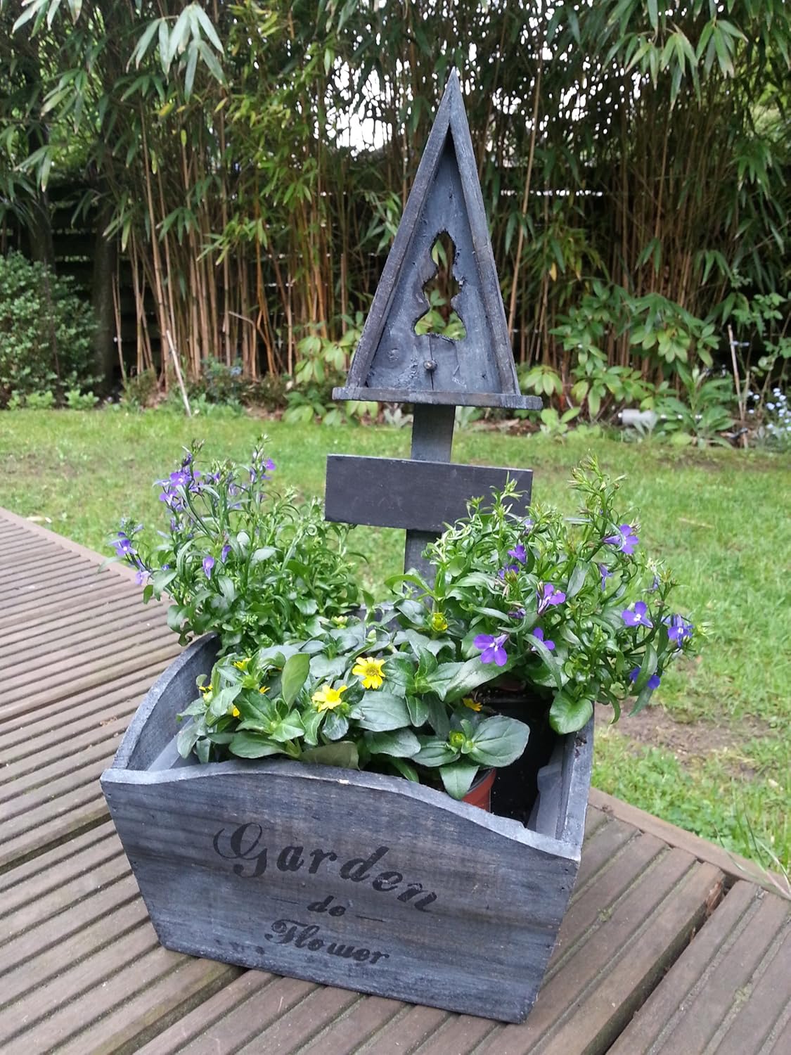 Amazon.de Deko Holzkasten Pflanzkübel, Blumenkasten für Blumen