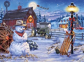 Buffalo Games - Holiday Collection - Darrell Bush - Country Christmas - 1000 Piece Jigsaw Puzzle - coolthings.us