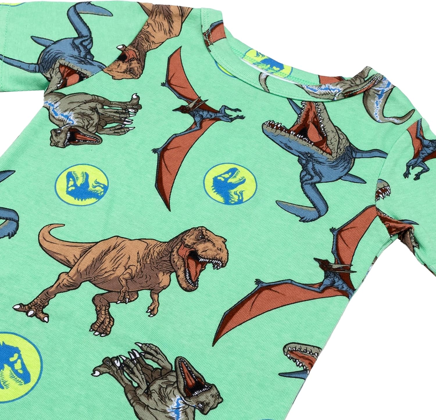 Jurassic World boys 4-piece Snug-fit Cotton Pajama Set, Soft & Cute for Kids - Image 4