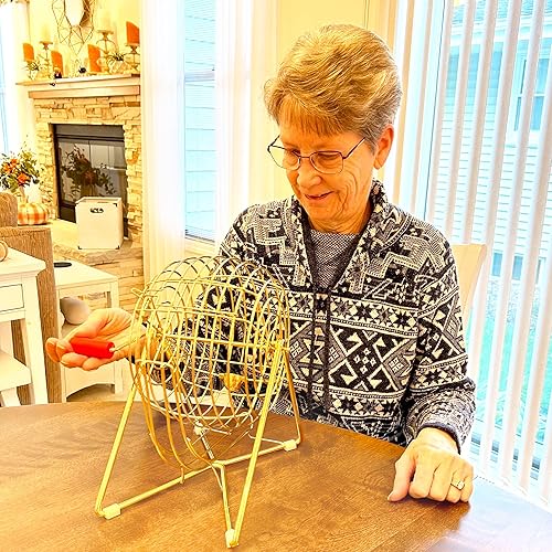 Miniatura 8 de MR CHIPS Solo jaula de bingo más 10 tarjetas de bingo con ventanas deslizantes