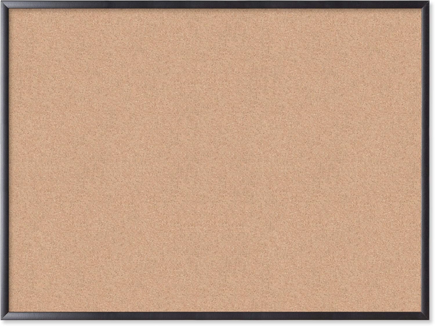 U Brands Cork Bulletin Board, 36 x 48 Inches, Black Wood Frame (2876U00-01) 47" x 35" Black