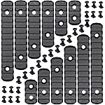 CRUSHUNT 12 Pack Single Picatinny Rail 3 3 5 5 7 7 9 9 11 11 13 13 Slots Polymer Black