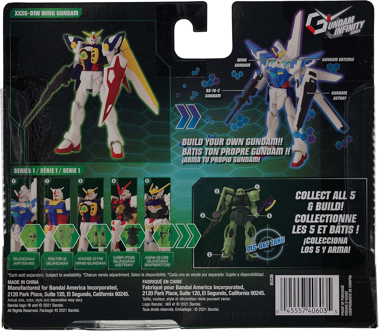 Bandai America - Gundam Infinity 4.5 Wing Gundam Action Figure