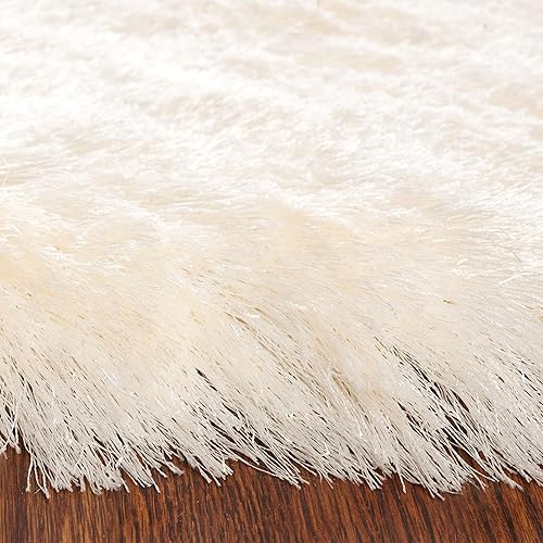 Miniatura 4 de Safavieh Colección Paris Shag, alfombra de poliéster, Polipropileno, Ivory