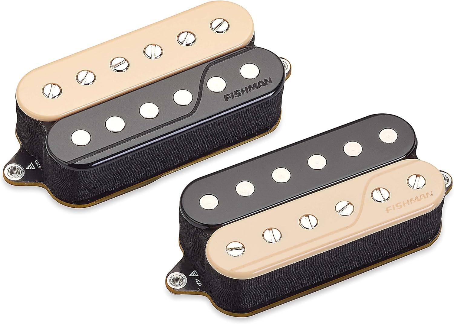 Fishman Fluence Classic Humbucker Open Core Pickup - Zebra Set