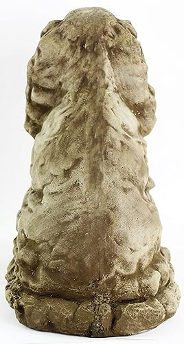 Miniatura 3 de Estatua de perro Cocker Spaniel Estatuas de jardín al aire libre Cachorro Cemento Perro Figura Escultura de Perrito