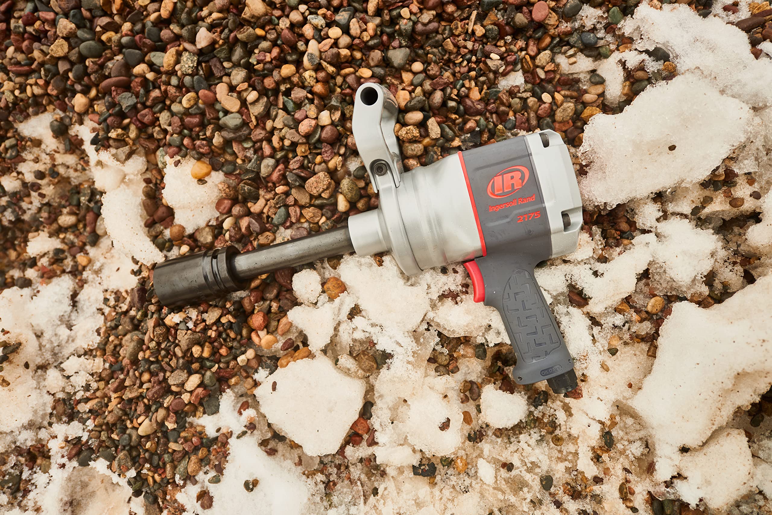 Ingersoll Rand 2175MAX-6 Llave de Impacto 1" con Yunque Largo, 2715 Nm, Empuñadura de Pistola, Núcleo de Acero y Carcasa Resistente