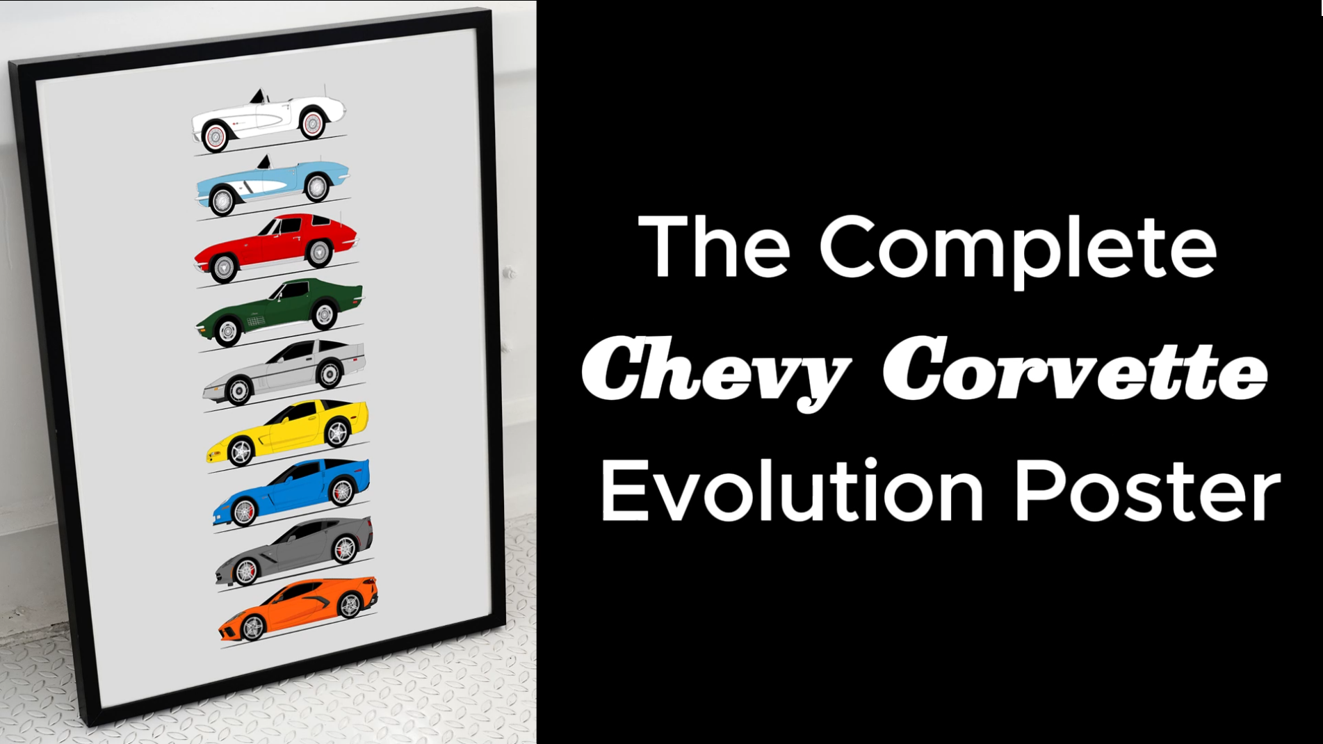 Watch The Ultimate Chevy Corvette Evolution Poster on Amazon Live