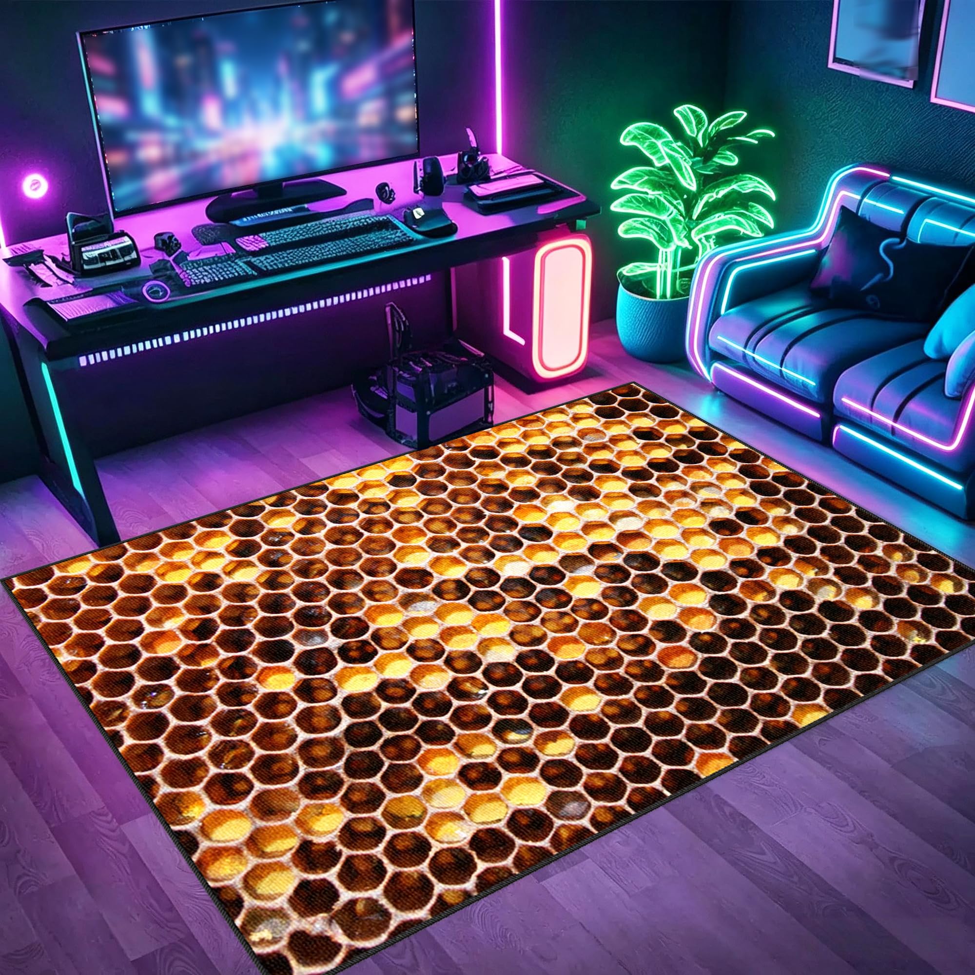 Tapis de jeu gaming pour chambre d'ado et espace de travail numérique