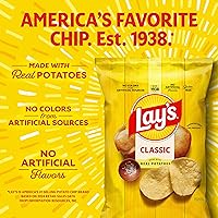 Vista 5 de Lay's - Papas fritas clásicas, 1 oz (paquete con 40 unidades)