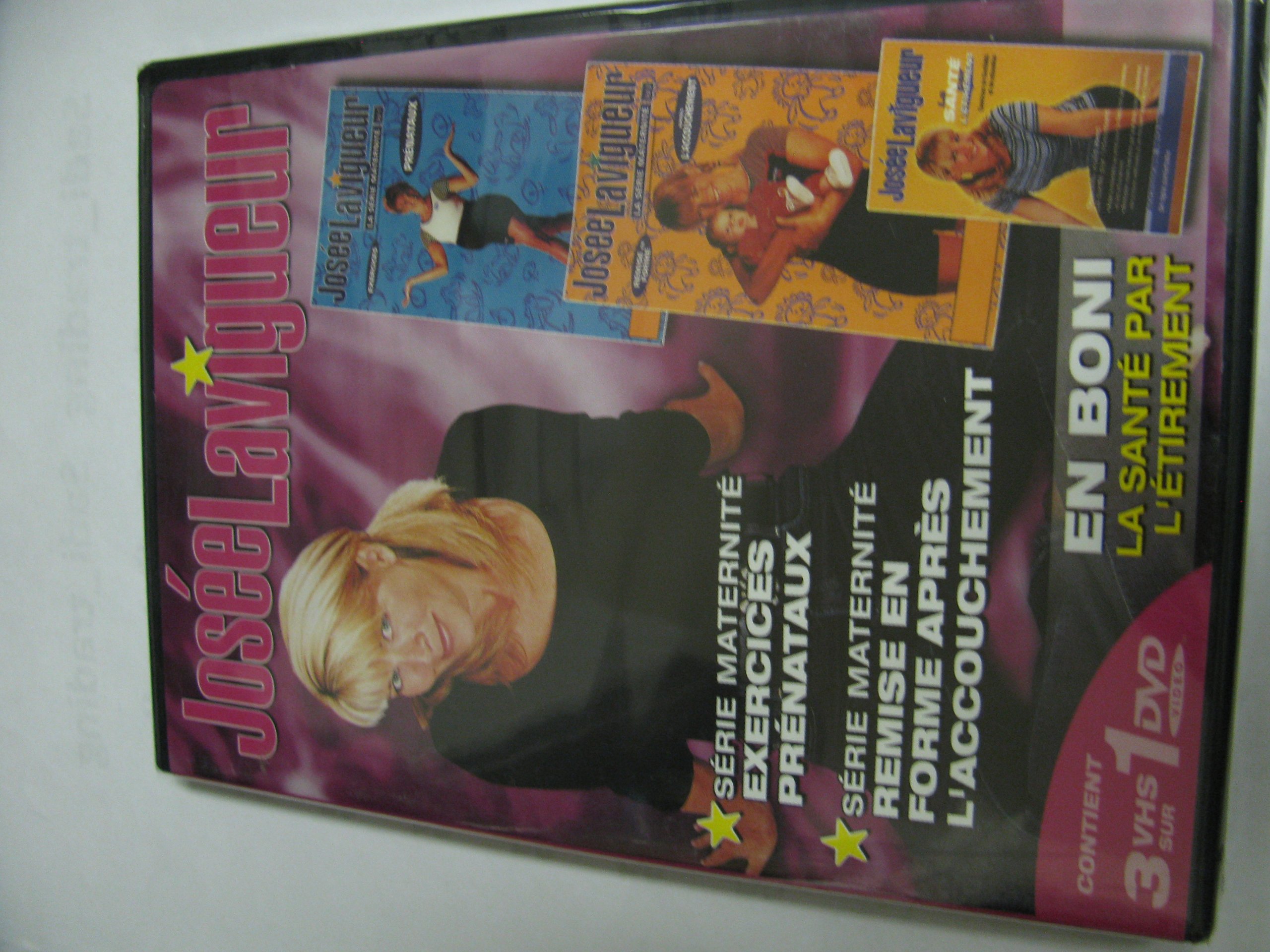 Josée Lavigueur, série maternité : Exercices prénataux / Remise en forme après l'accouchement / Santé par l'étirement [DVD]