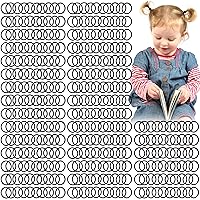 Vista 11 de CÉLLOT 360 unidades de lazos para el pelo de bebé, 36 colores multicolores, elásticos de goma sin arrugas de 2 cm de diámetro, pequeños y delgados