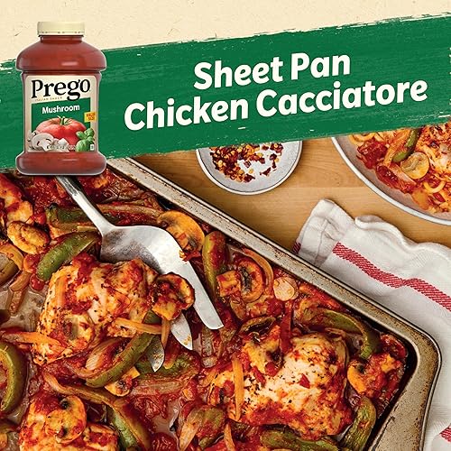 Vista 141 de Prego Salsa italiana de carne de salchicha y ajo, tarro de 23.5 onzas (caja de 12)