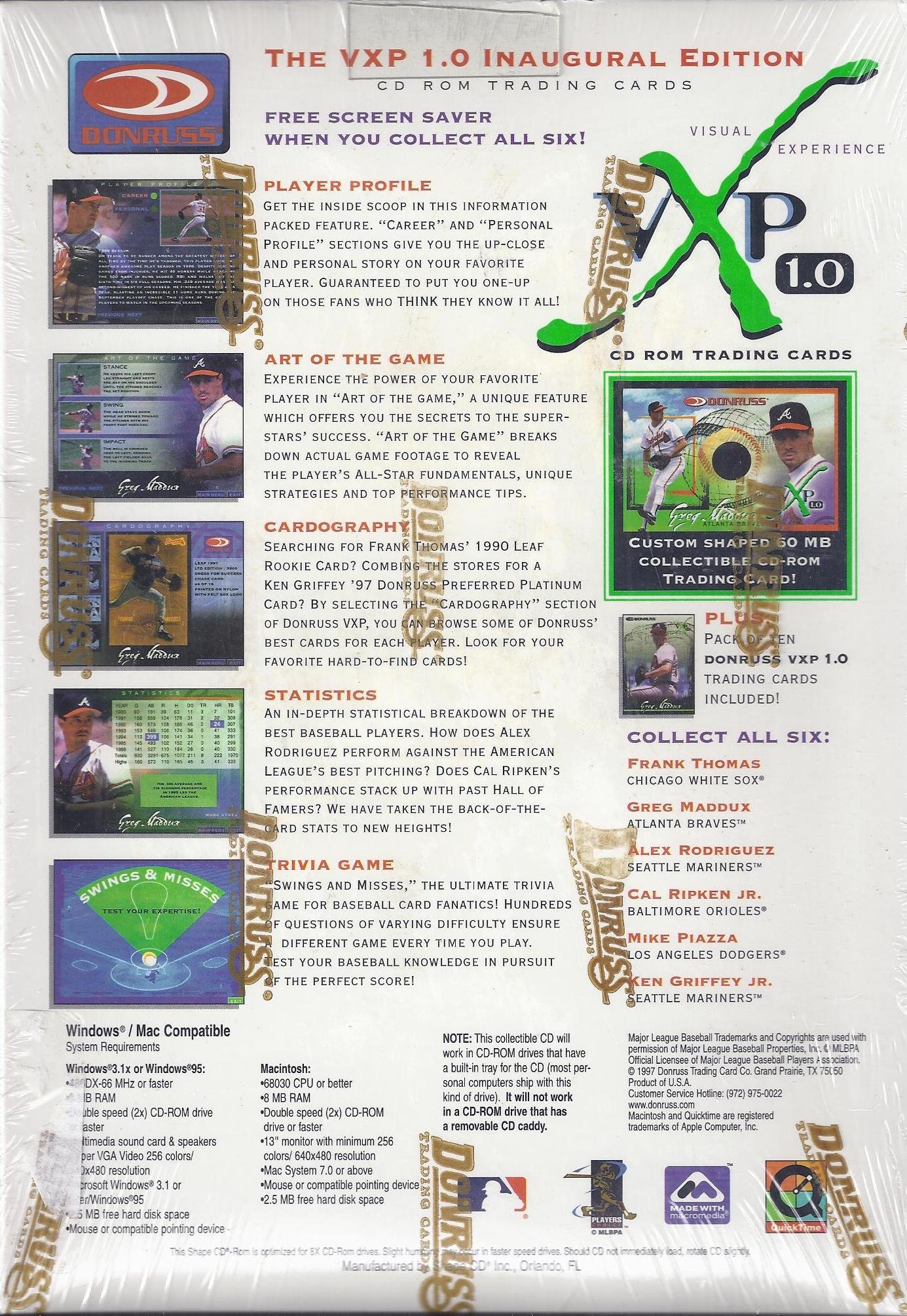 Amazon.com: CD Rom Trading Cards VXP 1.0 : Sports & Outdoors