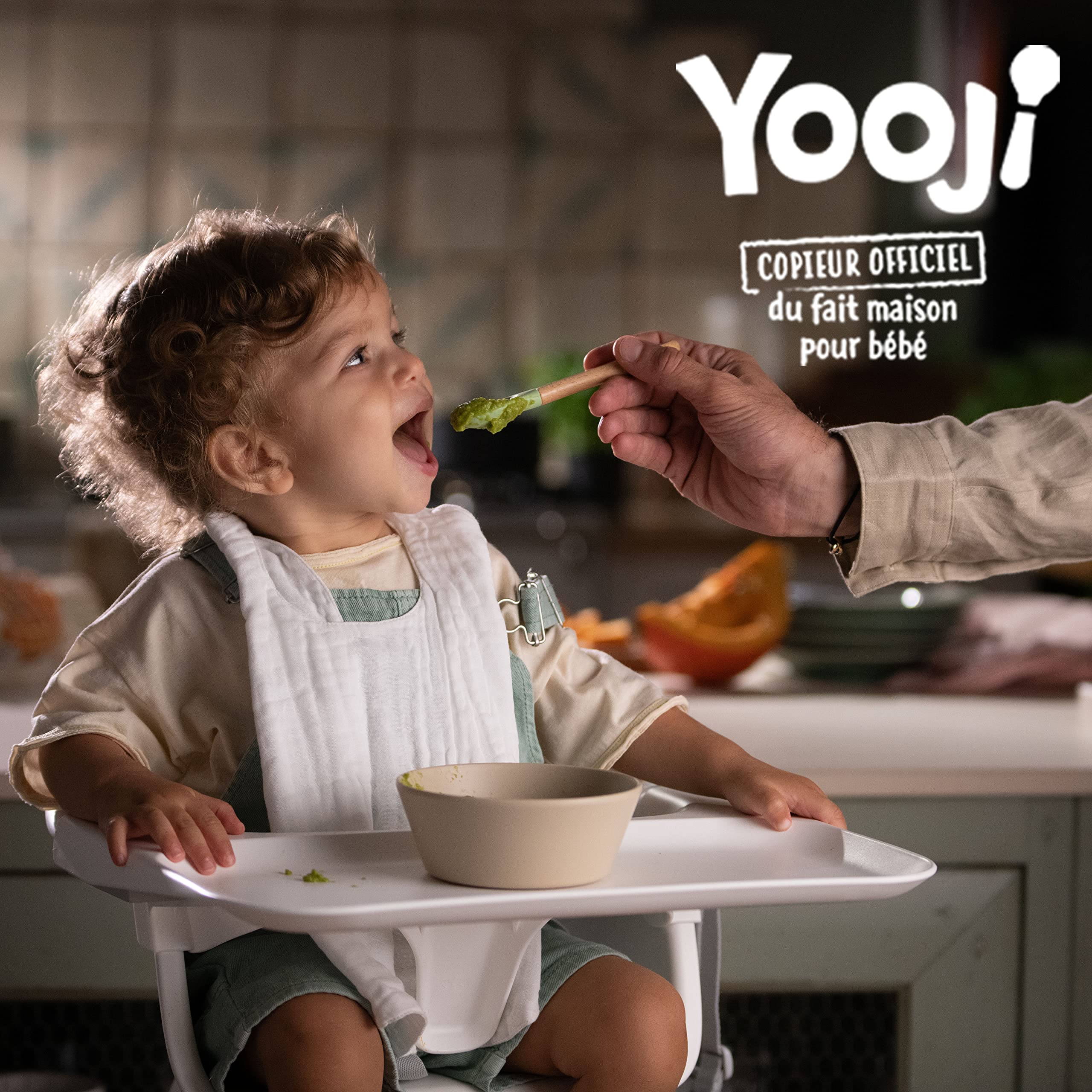 Yooji - P'tit dîner dès 8 mois - 36 repas du soir bio aux légumes et céréales purée avec petits morceaux en forme d'étoile pour bébé