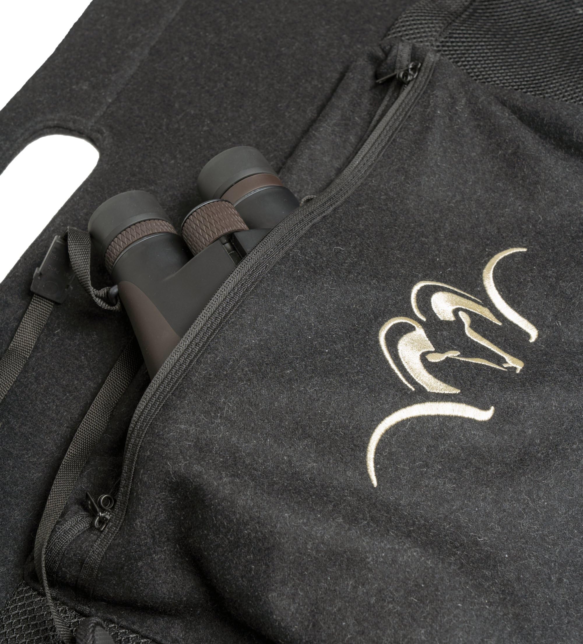 Blaser PKW Futteral – absperrbares Waffenfutteral mit Loden-Look – Neopren Car Soft Cover für Jagdgewehr – abschließbare Fronttasche – Fahrzeug-Waffenaufbewahrung mit Stil