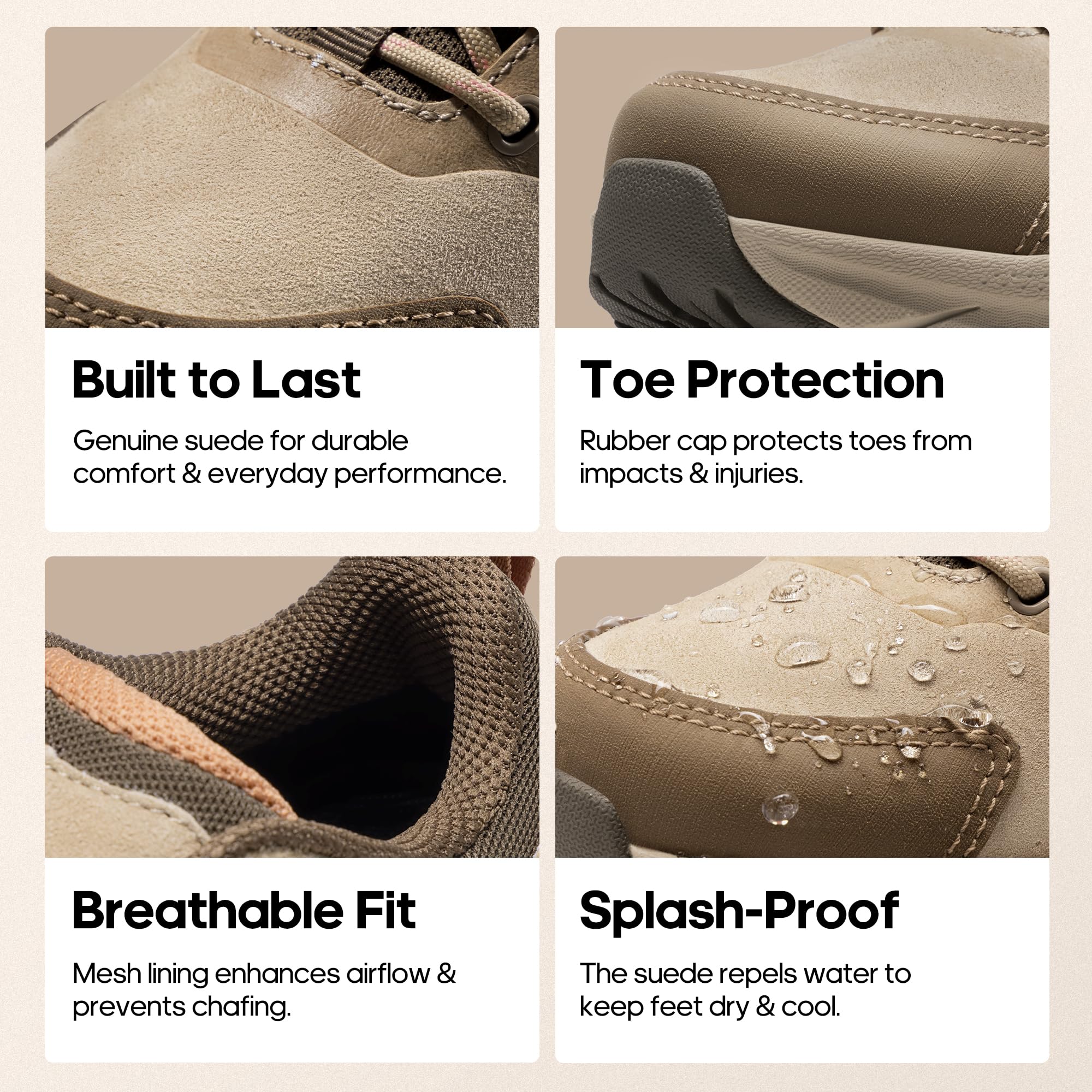 NORTIV 8 Zapatos de senderismo ligeros para mujer, tenis gruesos, cómodos, antideslizantes, para senderismo, senderismo, plataforma al aire libre, tenis para caminar, Horizon