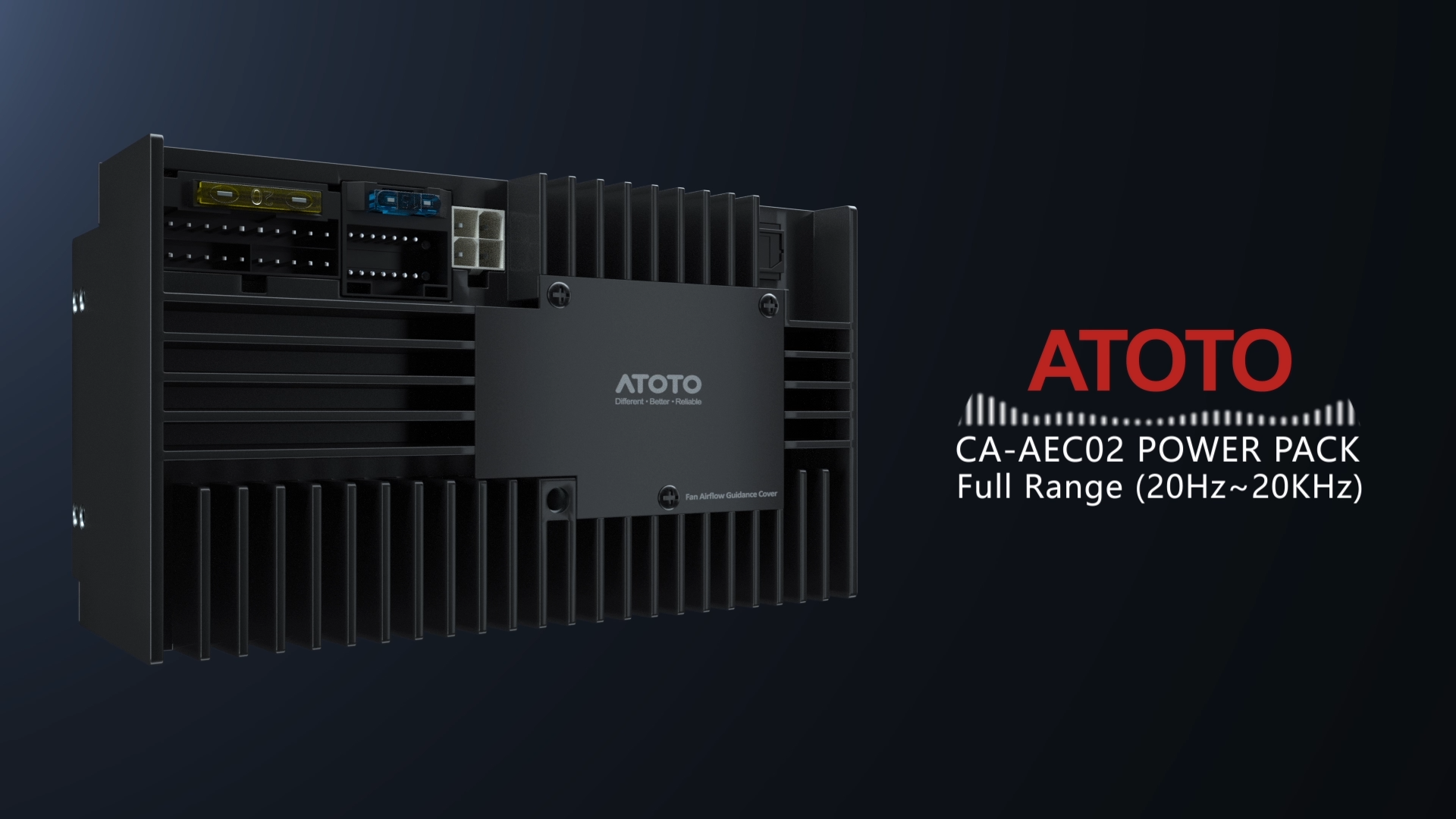 ATOTO CA-AEC02 Amplifier 4チャンネル ATOTO CA-AEC02 4-Channel Car Audio Amplifier | 392W Max Power