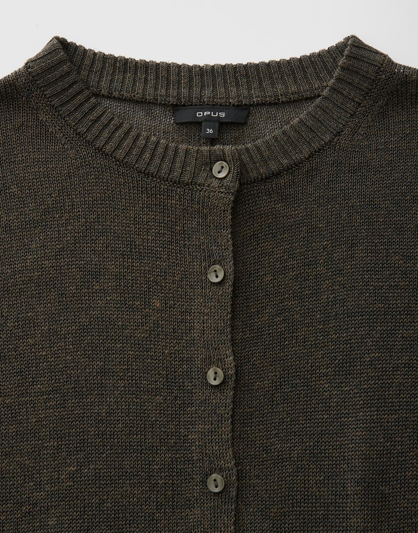 OPUS Damen Strickjacke | Cardigan aus softem Feinstrick Slim Fit