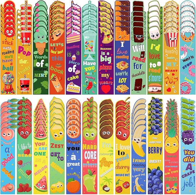Fruit Scented Bookmarks Scratch and Sniff Bookmarks Fun