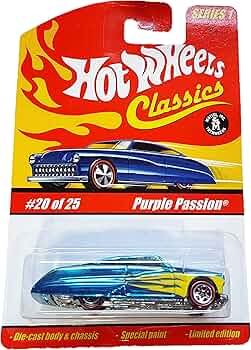 Amazon | Hot Wheels Purple Passion Classics Series 1 Red Line Blue
