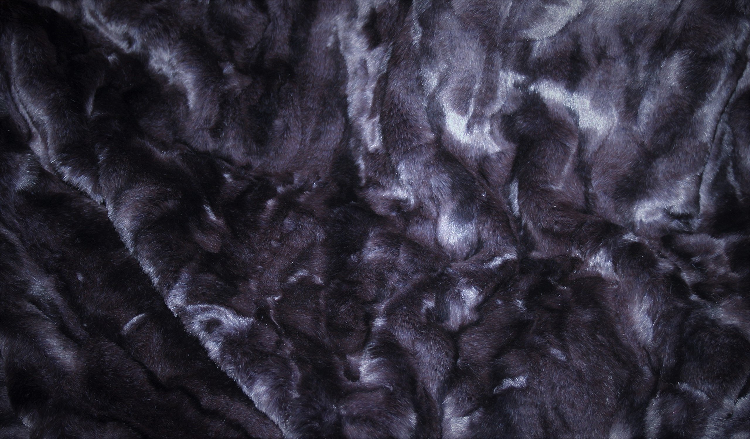 Tissu fausse fourrure violet mélange anti-perte de poils pour plaid