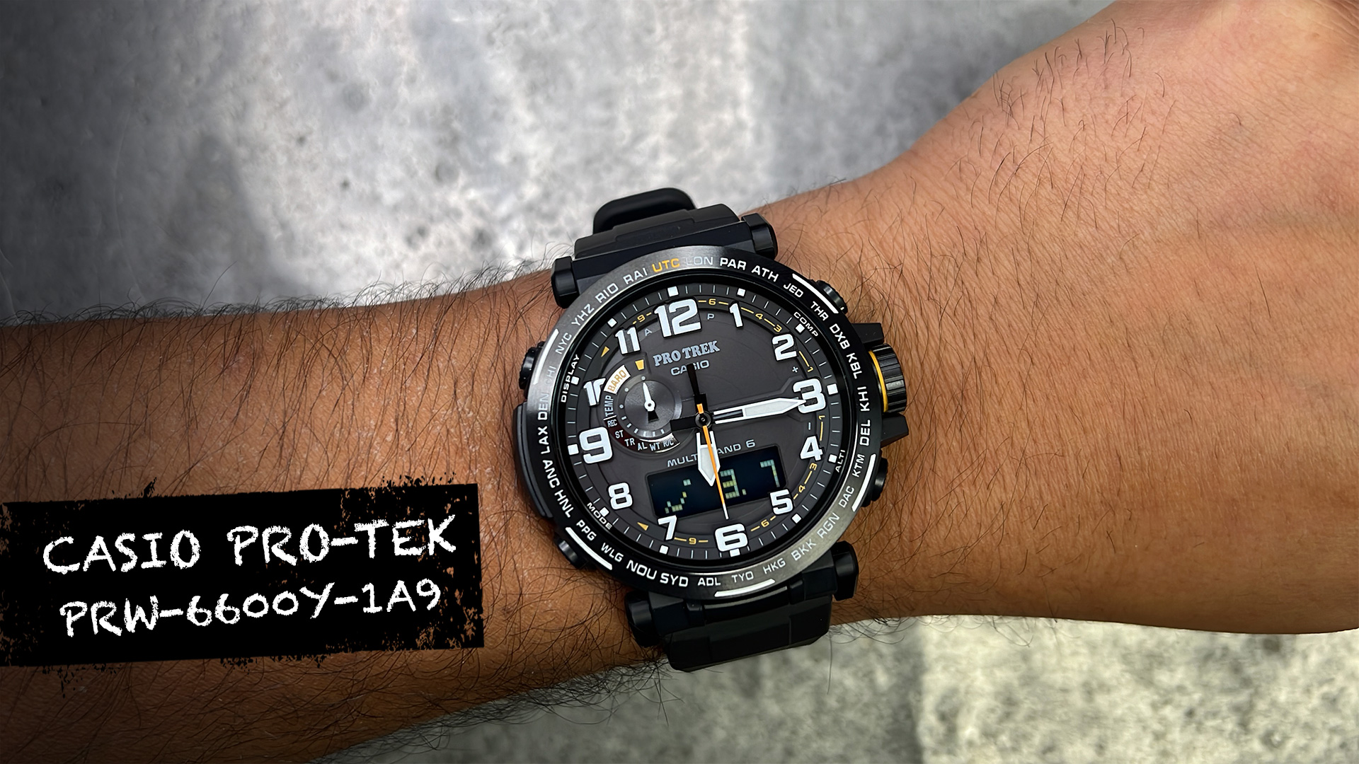 CASIO カシオ PRW-6600Y-1A9JF PRO TREK Watch Review and Close Look on The Wrist Casio Pro Trek 6600Y-1A9