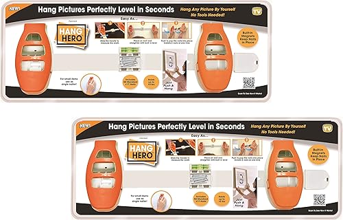 Miniatura 10 de Hang Hero - Sistema de colgar cuadros todo en uno. Mide el marco, los niveles y los clavos inserta en la profundidad y ángulo perfectos. Incluye