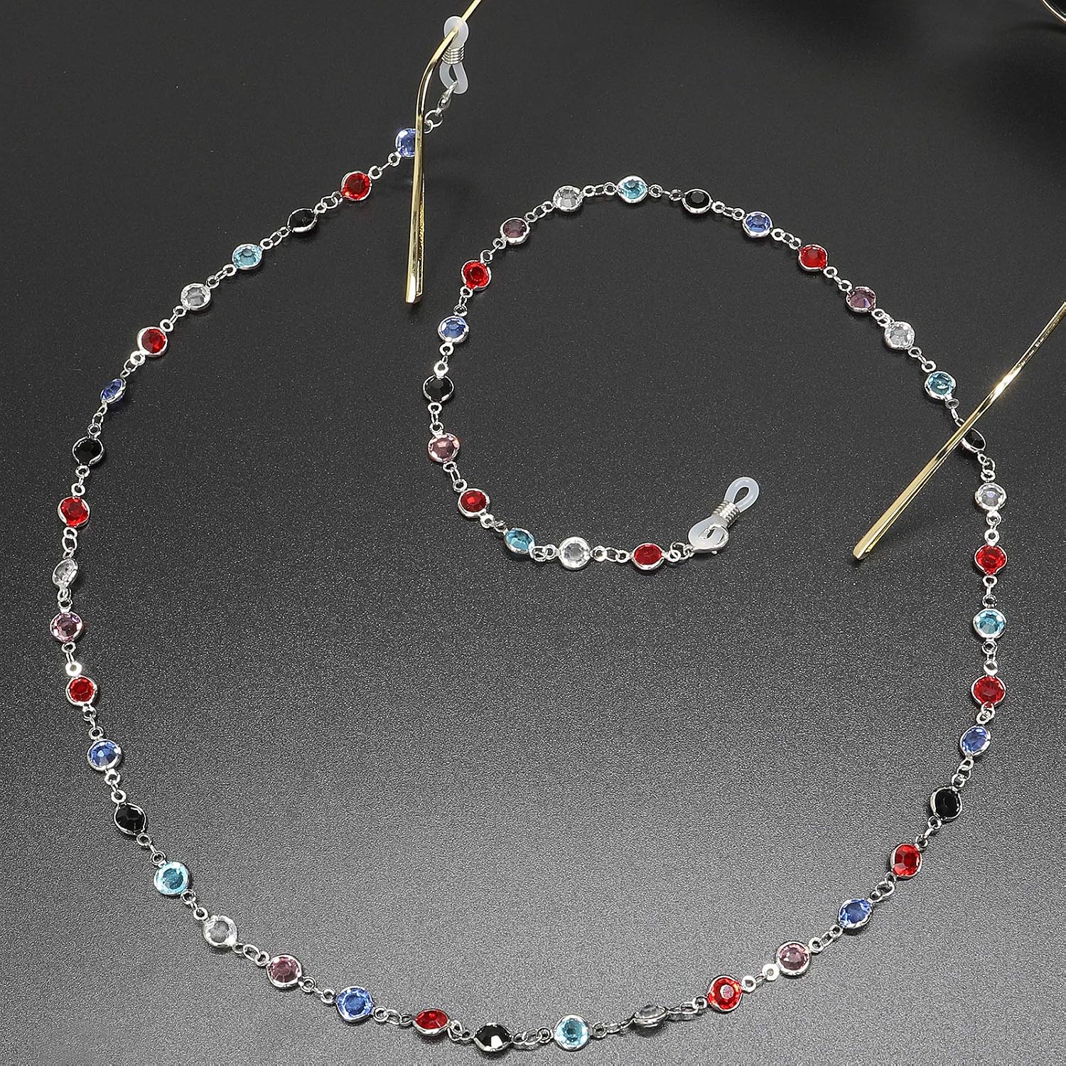 Beaded Eyeglass Chain for Women Glasses String Strap Mask Lanyard Reading Eyewear Retainer Eye Glass Holder Necklaces
