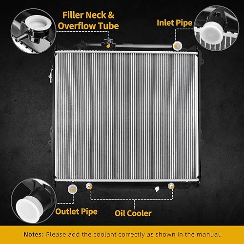 Miniatura 188 de DWVO Radiador completo compatible con Jeep Wrangler L6 4.0L 2003-2006 Jeep Wrangler L4 2.4L 1987-2002 Jeep Wrangler L6 1987-2002 2.5L L6 1987-1990