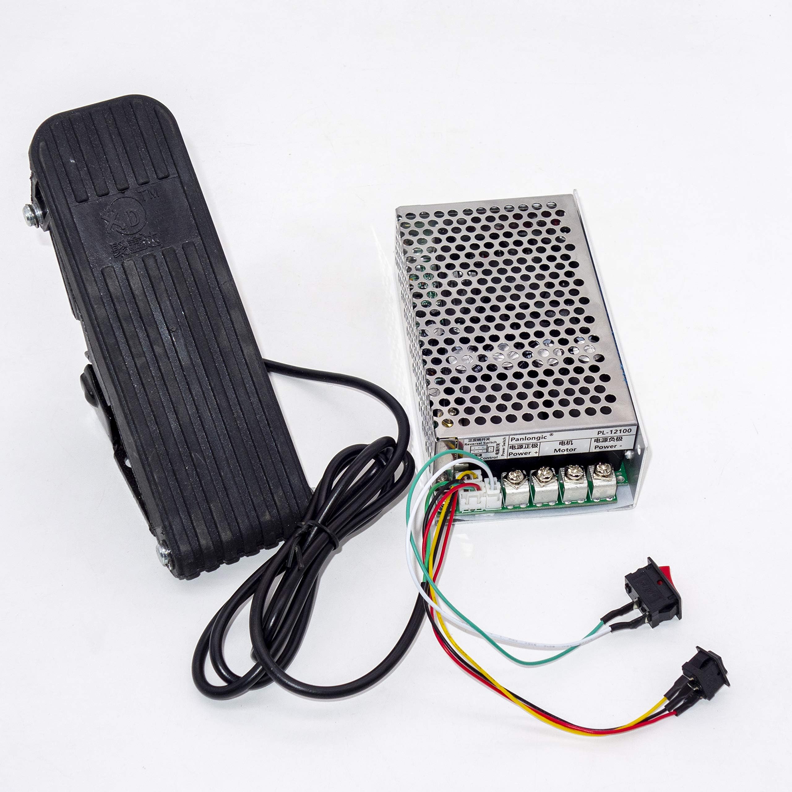 Footboard Hall Throttle 100A 5000W Reversible PWM DC Motor Speed Controller 12V 24V 36V 48V Soft Start Foot Pedal