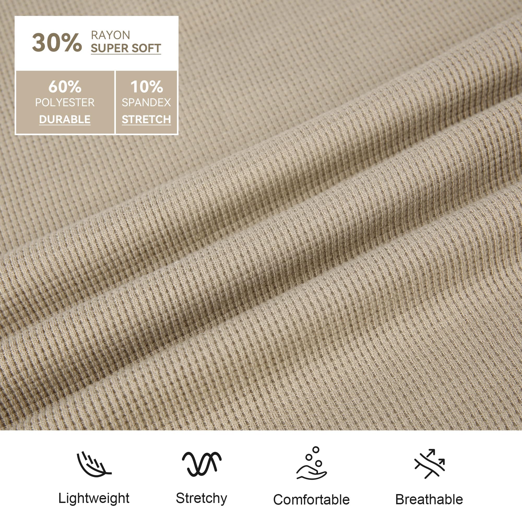 WARHORSEE Golf Polo Shirts for Men Short Sleeve Wrinkle Free 4 Way Stretch Moisture Wicking Performance Collared Tshirts,Z Apricot,L