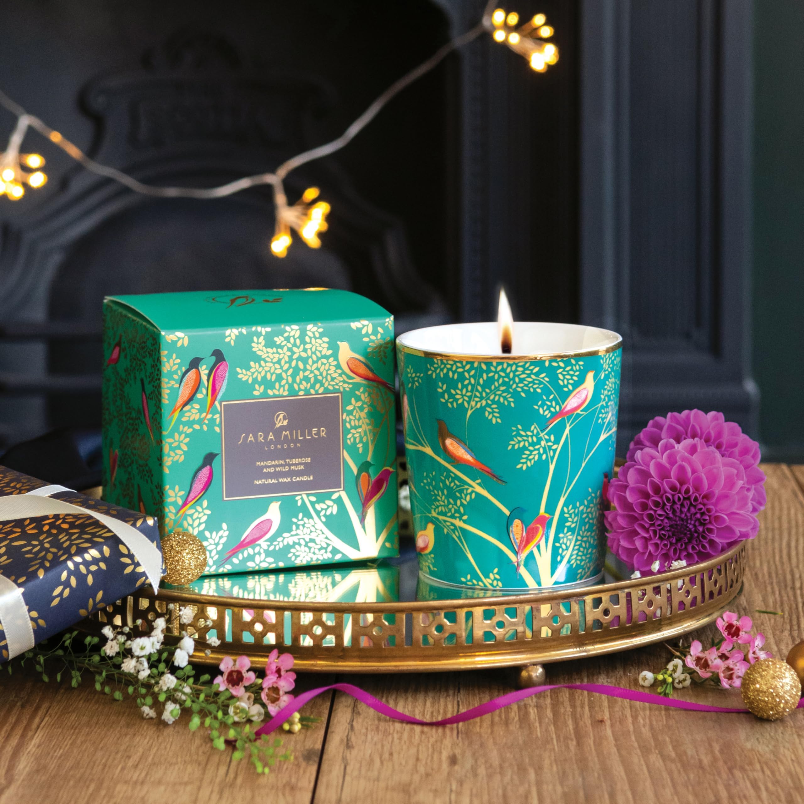 Sara Miller LondonChelsea Collection - Mandarin, Tuberose and Wild Musk Natural Wax Candle